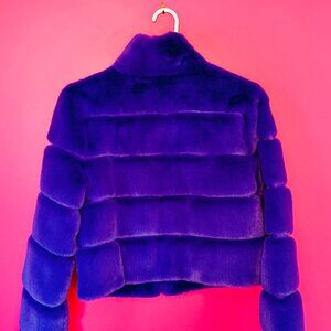 Generation Love Tala Faux Fur Jacket – Amethyst XS